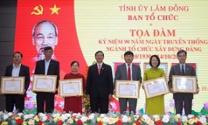 Lâm Đồng tọa đàm kỷ niệm 90 năm Ngày truyền thống Ngành Tổ chức xây dựng Đảng
